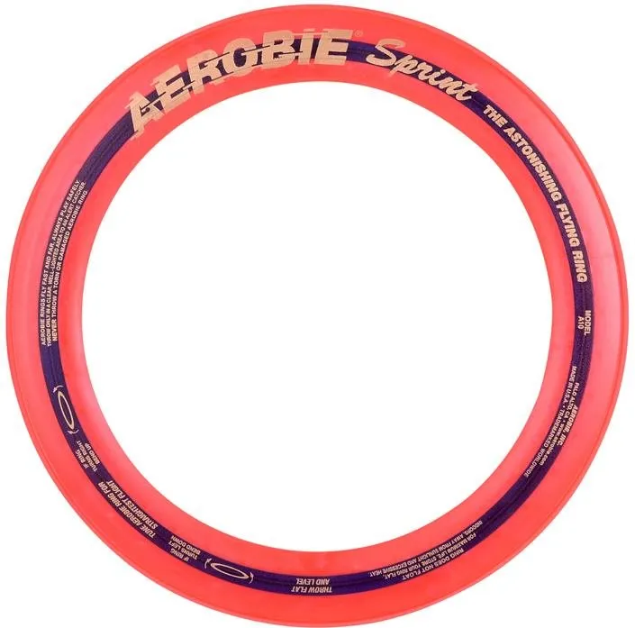 Frisbee Aerobie SPRINT oranžový, rekreačný, s priamou trajektóriou, tvar je kruh, oranžová