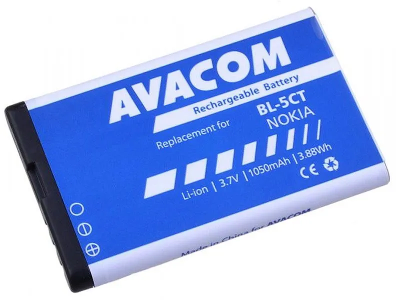 Batéria pre mobilný telefón Avacom pre Nokia 6303, 6730, C5, Li-Ion 3.7V 1050mAh (náhrada BL-5CT)