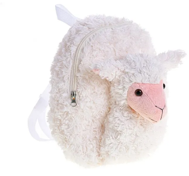 Detský batoh Mikro-Trading Take Me Home plyšový batoh s ovečkou
