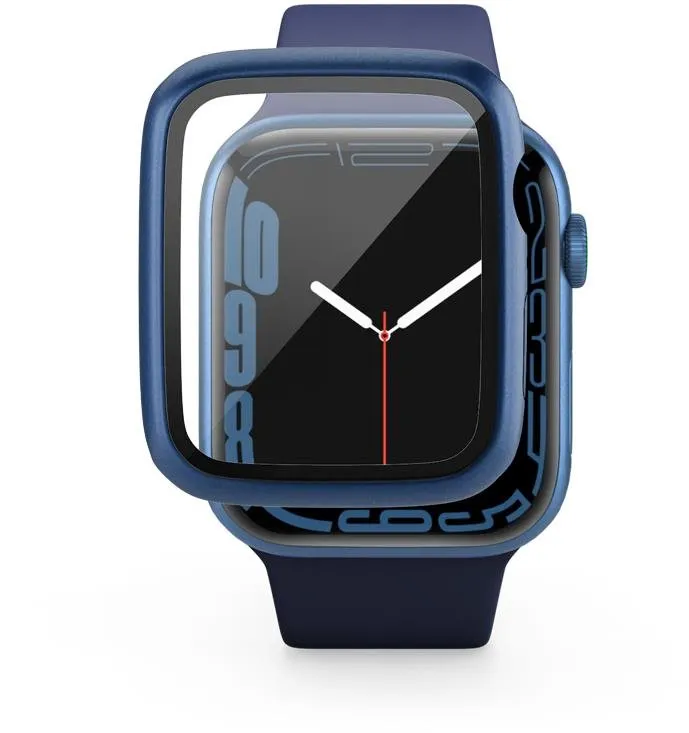 Epico Glass Case Ochranný kryt na hodinky Apple Watch 7 (41 mm) - blue metallic, Apple Wat