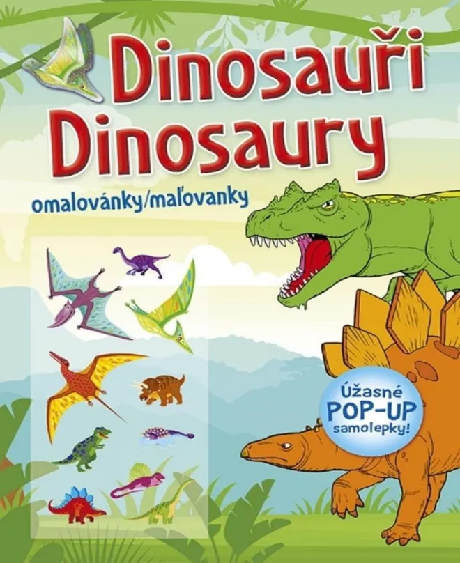 Omaľovánky Dinosaury / Dinosaury: Omaľovánky/Maľovanky