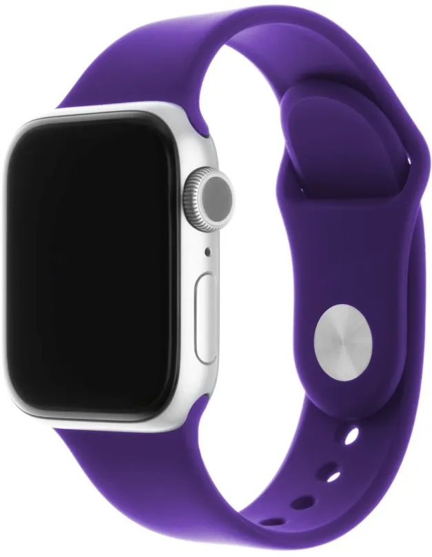 Remienok FIXED Silicone Strap SET pre Apple Watch 38/40/41 mm tmavo fialový