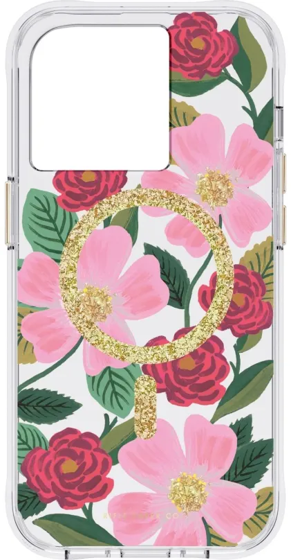Kryt na mobilný telefón Case Mate Rifle Paper Rose Garden MagSafe iPhone 14 Pro, pre Apple