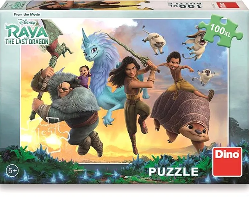 Puzzle Dino Raya 100 xl puzzle, 100 dielikov v balení, logické, vhodné od 5 rokov, rozmery