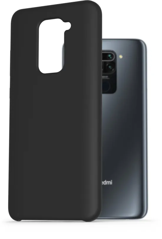 Kryt na mobil AlzaGuard Premium Liquid Silicone Case pre Xiaomi Redmi Note 9 LTE čierne