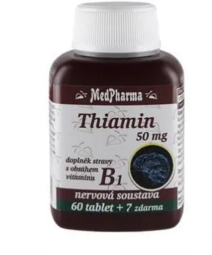 Vitamín B MedPharma Tiamín (vitamín B1) 50 mg - 67 tbl.