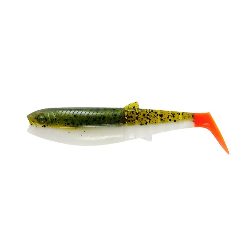 Savage Gear Gumová nástraha Cannibal Shad 6,8 cm 3g Olive Hot Orange 5ks