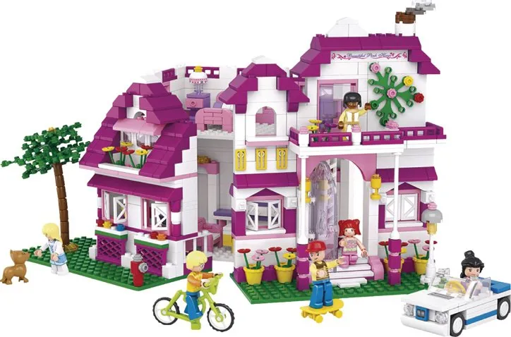 Sluban stavebnice Luxusné Vila, 726 dielikov (kompatibilný s LEGO)