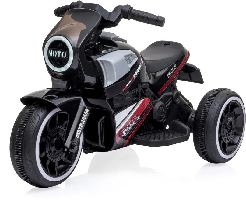Detská elektrická motorka STX Elektrická trojkolka čierna