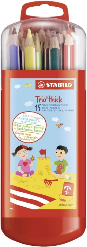Pastelky STABILO Trio, silná 15 ks