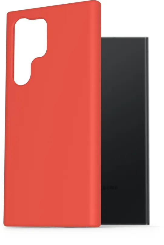 Kryt na mobil AlzaGuard Premium Liquid Silicone Case pre Samsung Galaxy S23 Ultra 5G červené