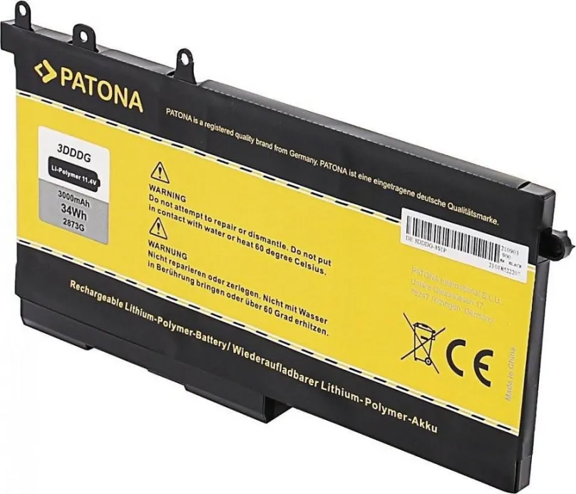 Batéria pre notebook Patona pre DELL E5480/E5580 3000mAh Li-Pol 11,4V GJKNX