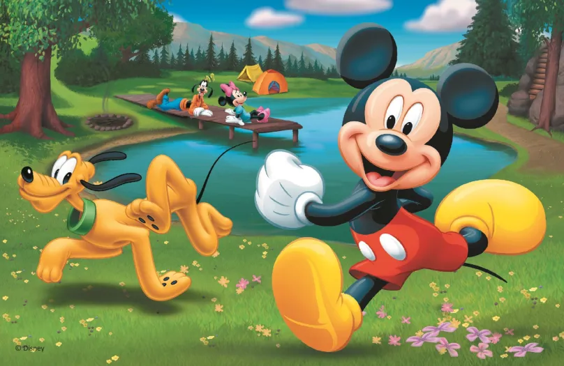 TREFL Puzzle Mickey Mouse: Pri jazere 54 dielikov