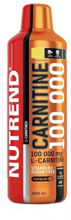 Spaľovač tukov Nutrend Carnitine 100000, 1000ml, višňa