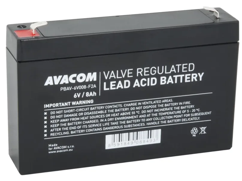 Batéria pre záložné zdroje AVACOM batéria 6V 8Ah F2