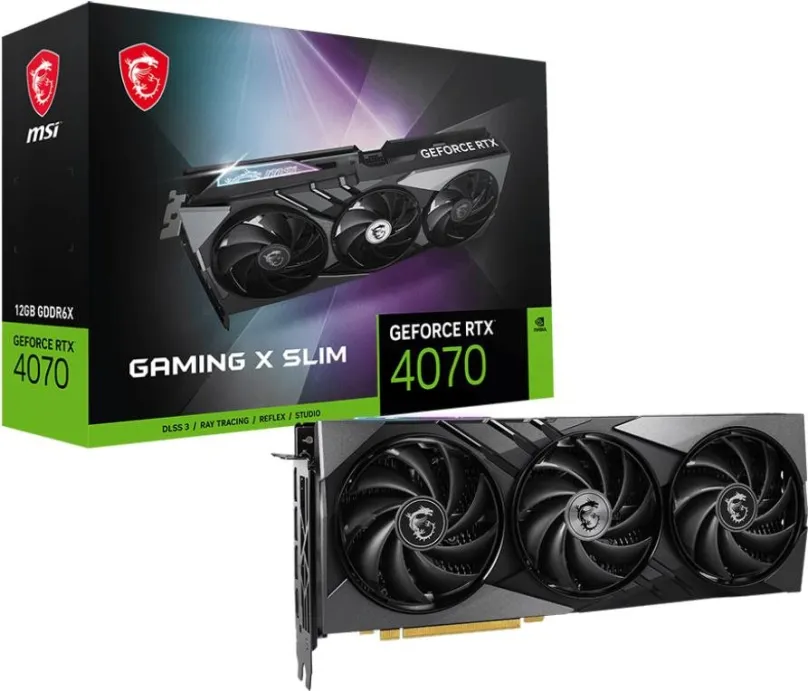 Grafická karta MSI GeForce RTX 4070 GAMING X SLIM 12G