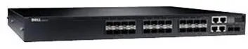 Switch Dell EMC N3024EF-ON Switch, 24x 1GbF, 2x SFP + 10GbE, 2x GbE combo ports, L3, Stacking, IO to PSU air
