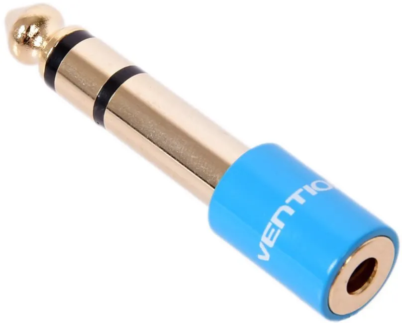 Redukcia Vention 6.3mm Jack Male to 3.5mm Female Audio Adapter Blue