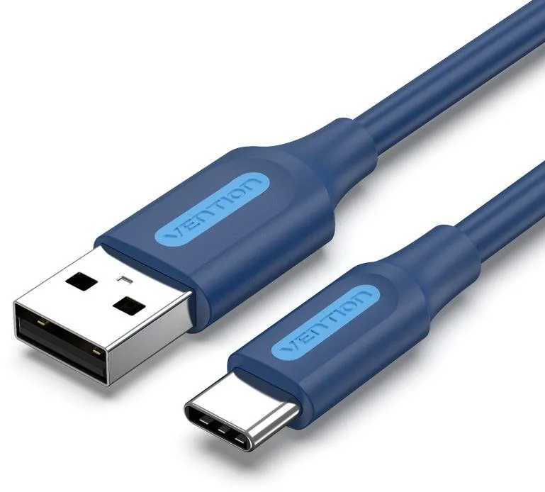 Dátový kábel Vention USB 2.0 to USB-C 3A Cable 1.5M Deep Blue