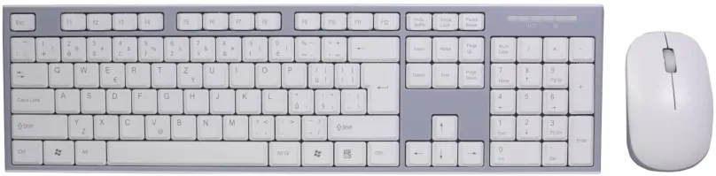 Set klávesnice a myši EVOLVEO WK-180 bielo-šedá - SK