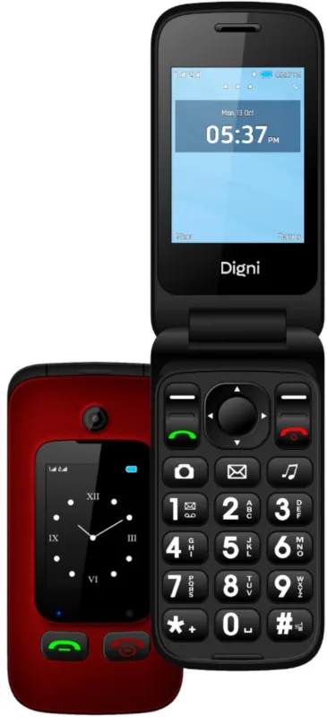 Mobilný telefón eSTAR Digni Flip červený