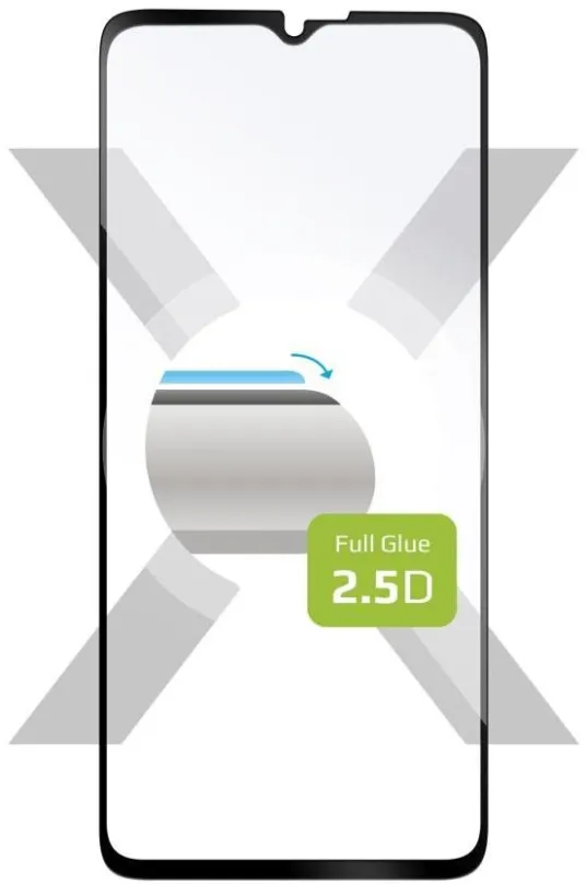 Ochranné sklo FIXED FullGlue-Cover pre Samsung Galaxy Xcover6 Pre čierne