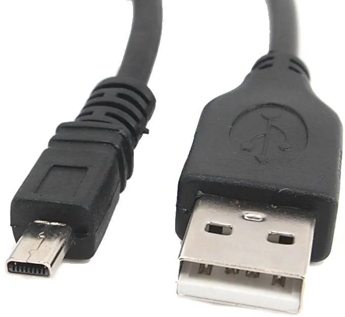 Dátový kábel OEM USB A-MINI 8-pin 1.8m čierny