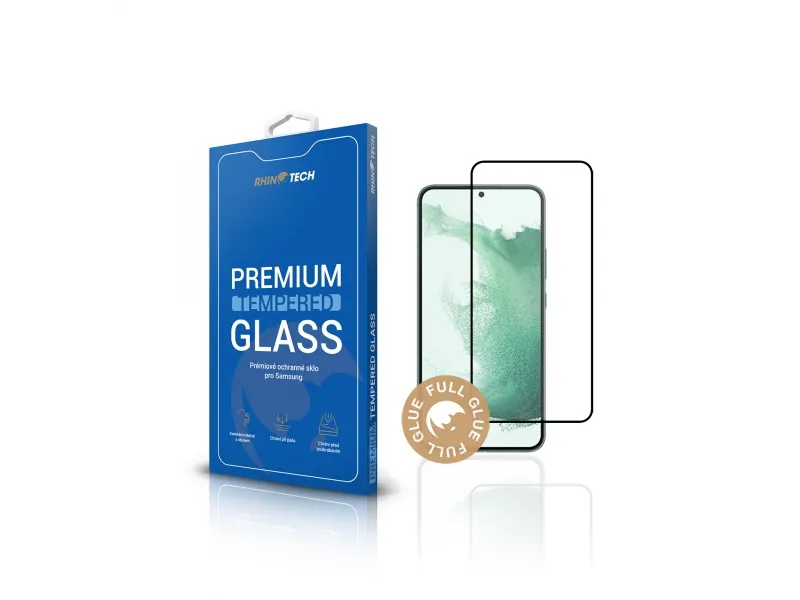 RhinoTech Tvrdené ochranné 2.5D sklo pre Samsung Galaxy S22+ 5G (Full Glue)