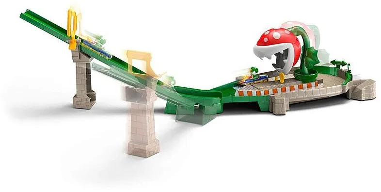 Herný set Hot Wheels Mario Kart Závodná dráha Piranha Plant Slide