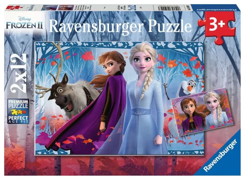 RAVENSBURGER Puzzle Ľadové kráľovstvo 2, 2x12 dielikov