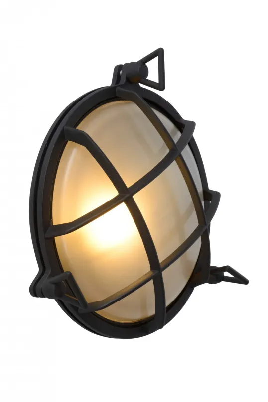 Lucide 11890/25/30 nástenná vonkajšia lampa Dudley 1x40W | E27 | IP65 - čierna, stmievateľná