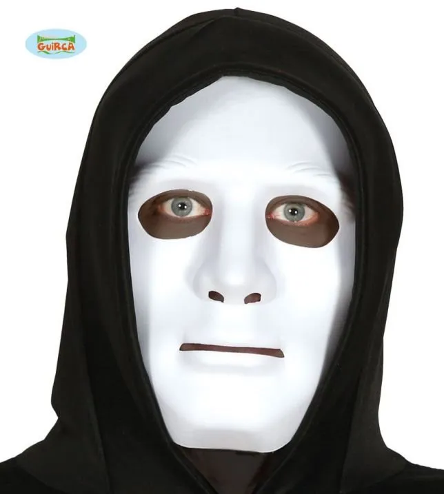Karnevalová maska Biela Maska - Dnb - Halloween - PVC