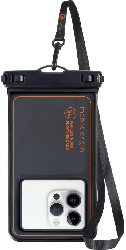 Vodotesné púzdro Mobile Origin Waterproof Floating Case 6.5" Black/Orange
