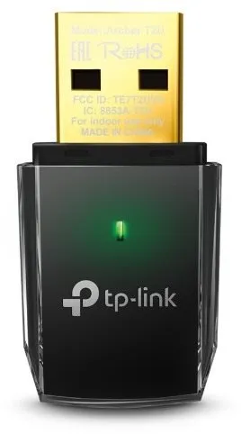 WiFi USB adaptér TP-Link Archer T2U AC600 Dual Band, WiFi 5, Wi-Fi štandard 802.11ac, 802.
