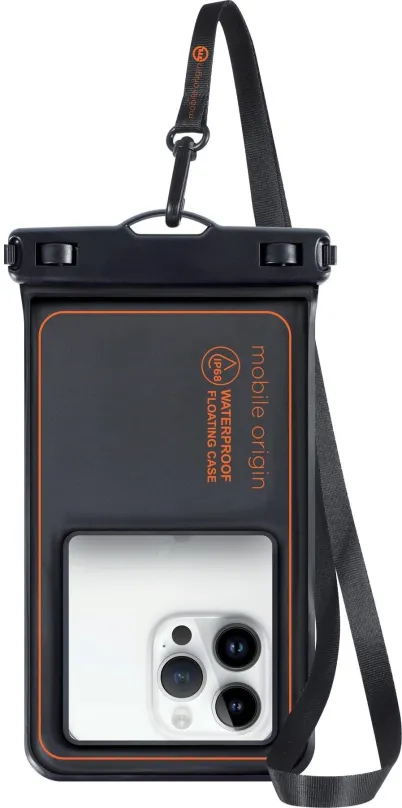 Vodotesné púzdro Mobile Origin Waterproof Floating Case 6.8" Black/Orange