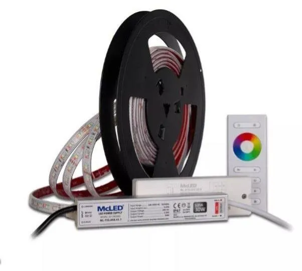 LED pásik McLED - zostava LED pásky do sauny farebná RGB 2 m