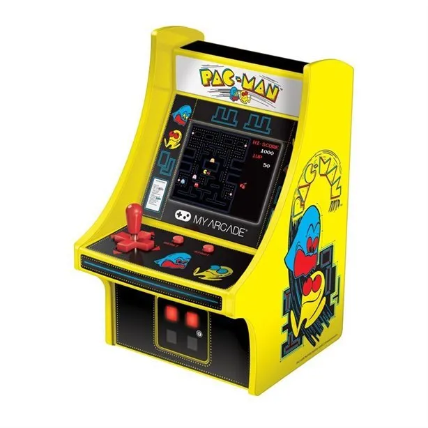Arkádový automat My Arcade Pac-Man Micro Player, vk TV a retro prevedenie, má 1 predinštal