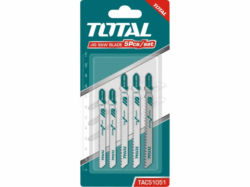 Súprava pílových listov Total-Tools plátky do priamočiarej píly TAC51051