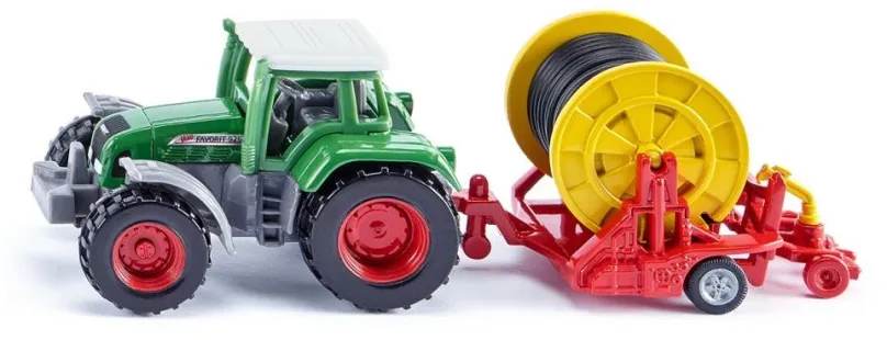 Kovový model Siku Super - Traktor so zavlažovacím kotúčom