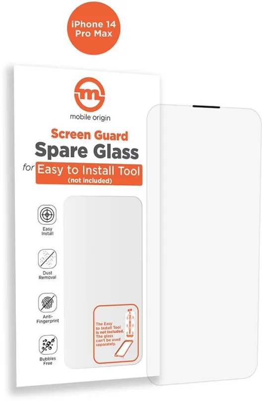 Ochranné sklo Mobile Origin Orange Screen Guard Spare Glass iPhone 14 Pre Max, pre Apple a