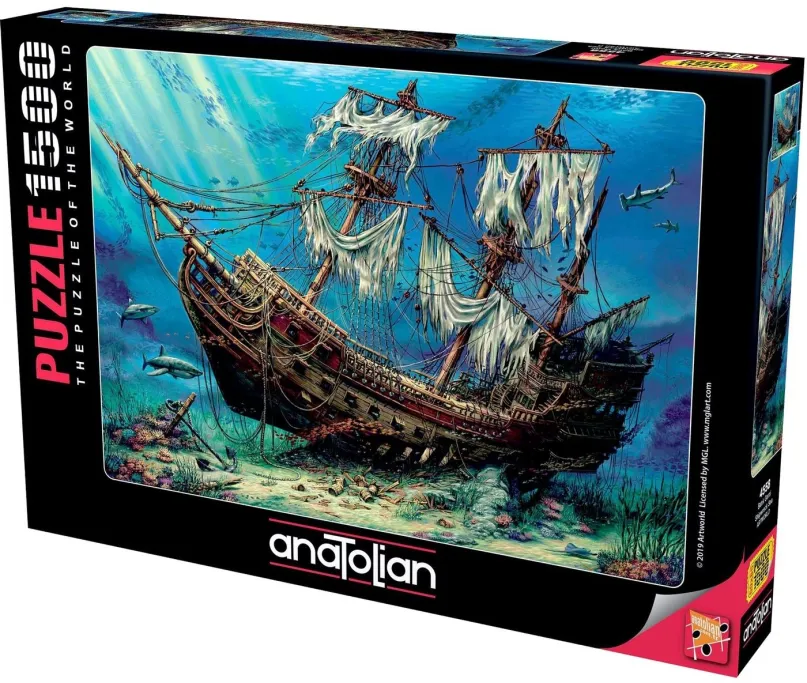 Puzzle Anatolian Puzzle Stroskotaná loď 1500 dielikov