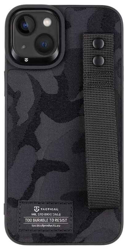 Kryt na mobil Tactical Camo Troop Drag Strap Kryt pre Apple iPhone 14 Plus Black