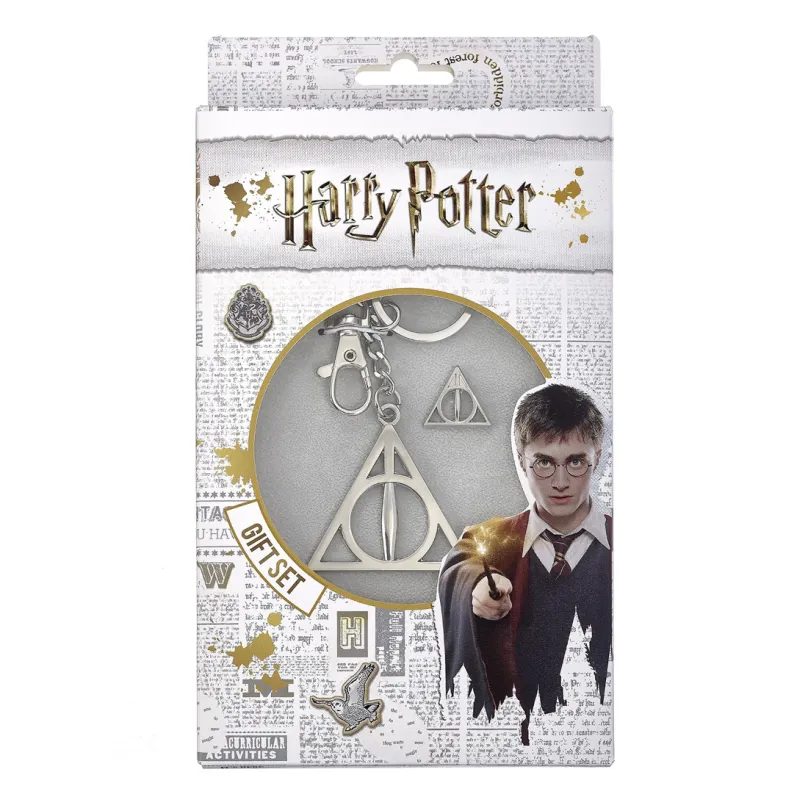Kľúčenka s odznakom Harry Potter - Dary smrti