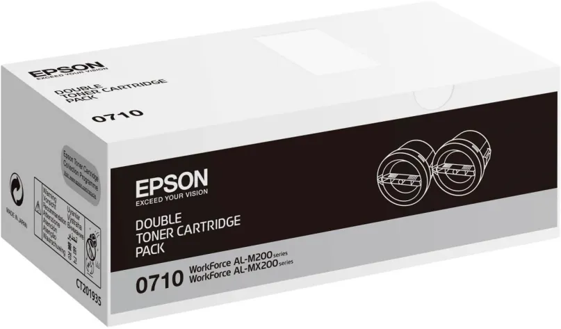 Toner Epson S050710 Dual Pack čierny 2ks