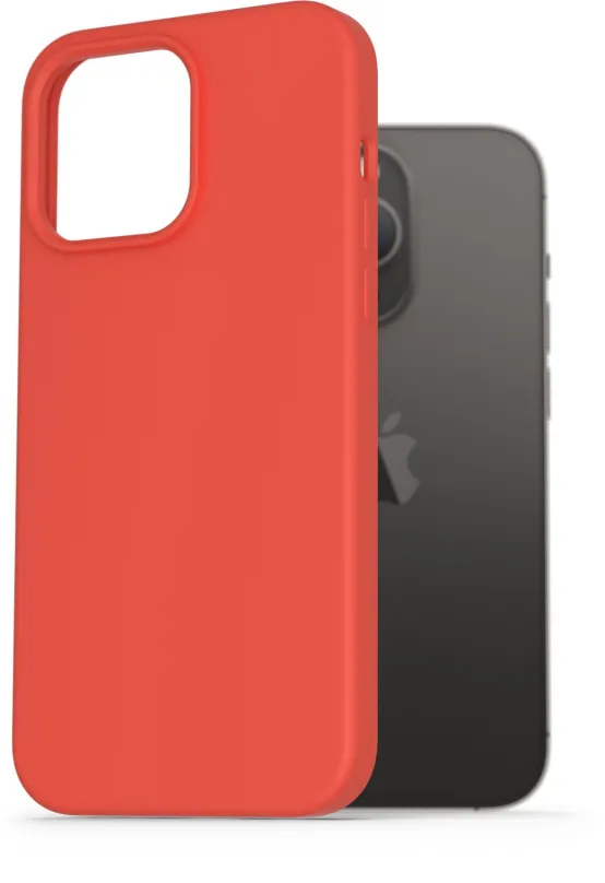 Kryt na mobil AlzaGuard Premium Liquid Silicone Case pre iPhone 14 Pre Max červené