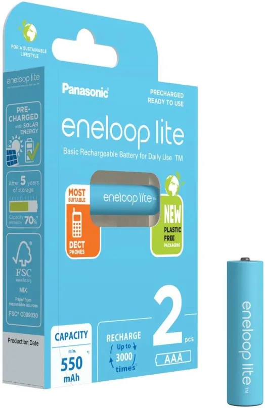 Nabíjacie batérie Panasonic eneloop HR03 AAA 4LCCE/2BE LITE N