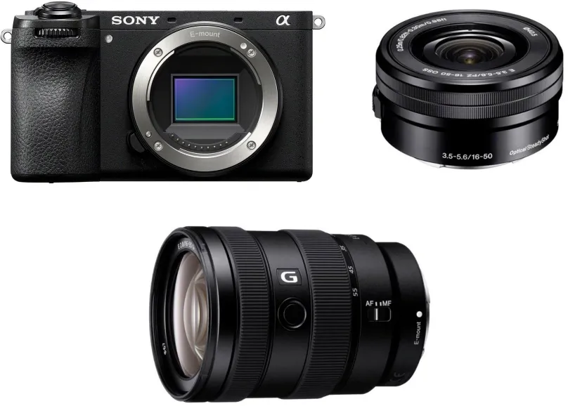 Set Sony Alpha A6700 + E PZ 16-50 mm f/3,5-5,6 + E 16-55mm f/2.8 G