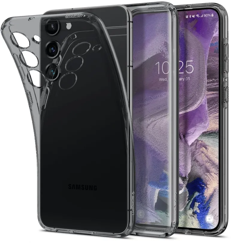 Kryt na mobil Spigen Liquid Crystal Space Samsung Galaxy S23, pre Samsung Galaxy S23, mate