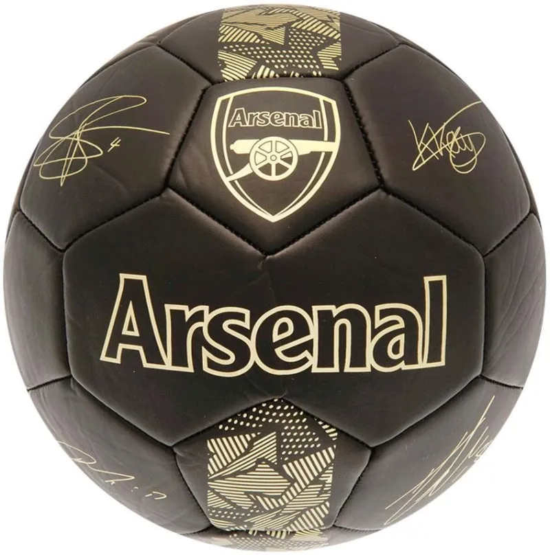 Futbalová lopta Fan-shop Mini Arsenal FC Signature Gold
