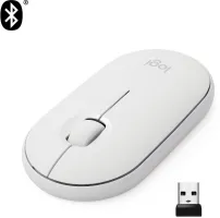 Myš Logitech Pebble M350 Wireless Mouse, biela